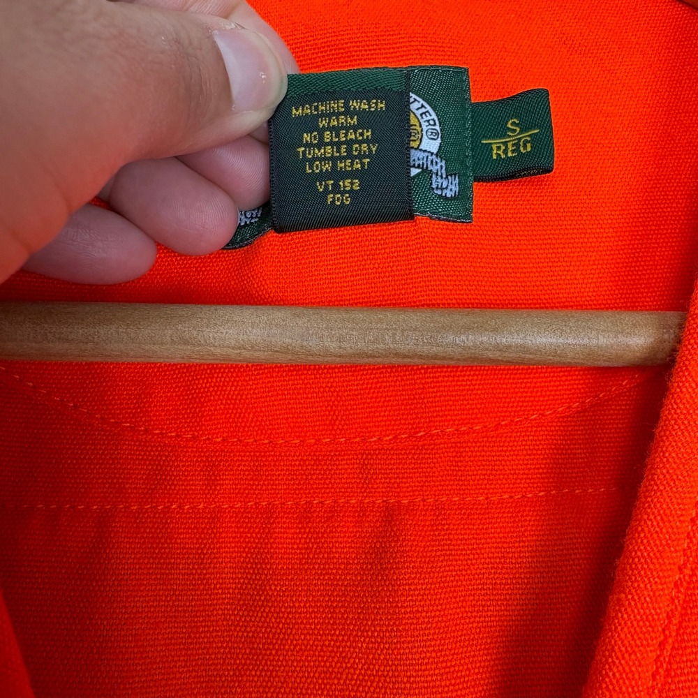 Cabelas Womens Outdoor Hunting Gorpcore Gear Vest Size Small Orange Cargo Pocket - Picture 5 of 10